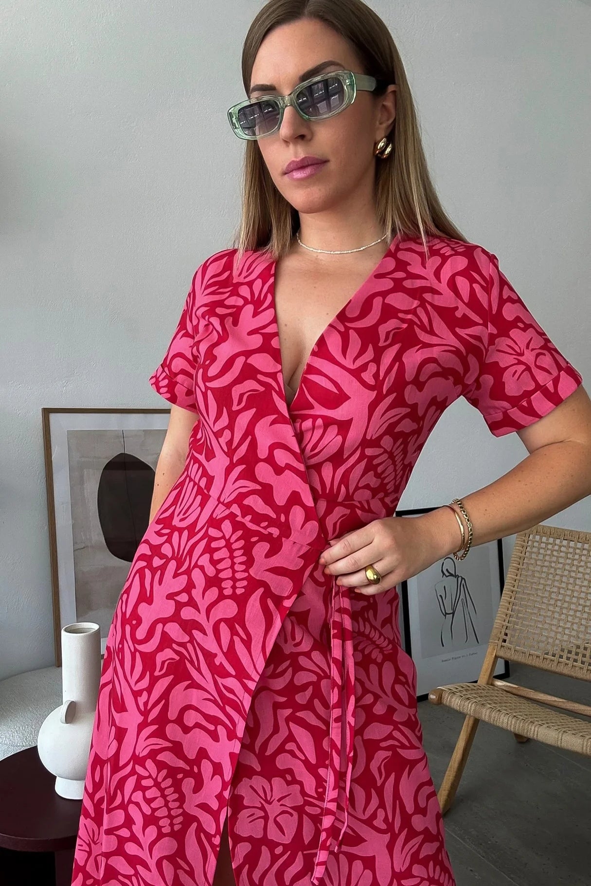 DAPHNE ALEX - Eros Wrap Dress