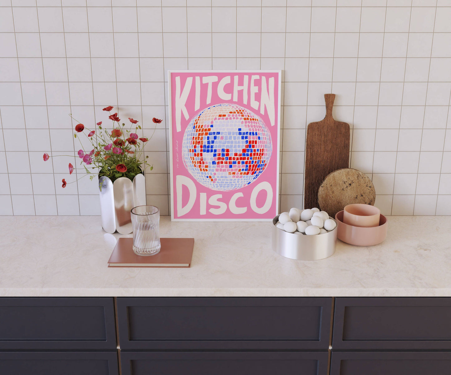 Kitchen Disco Print | A4 Size