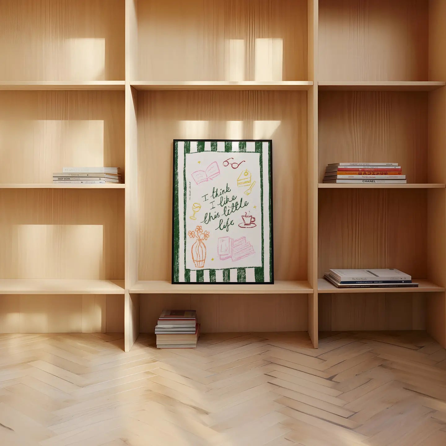 I Think I Like This Little Life Book Print | A4 Size