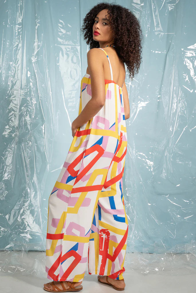 Jumpsuit with straps - Swirl