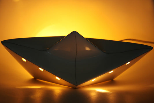 Κεραμικό καραβάκι φωτιστικό / Ceramic Boat Light