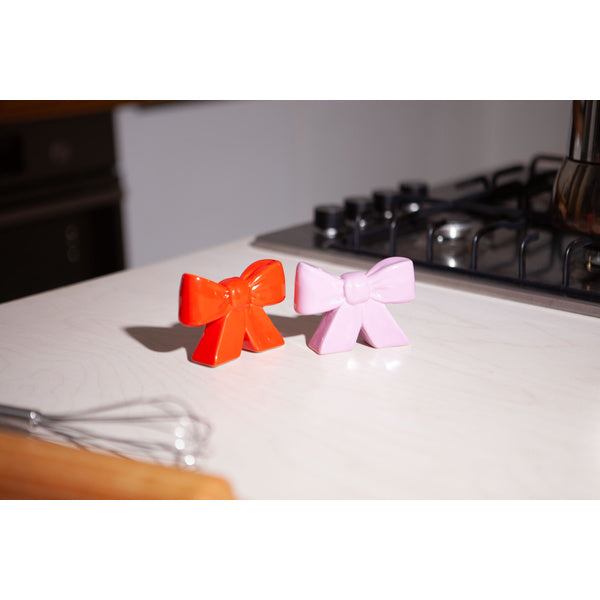 Bow Collection Salt & Pepper - Pink, Red