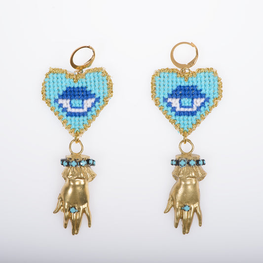 PSICHI / Hear(t) and Hoop Earrings