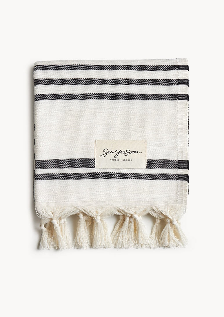 Salentina Tencel Towel – Black