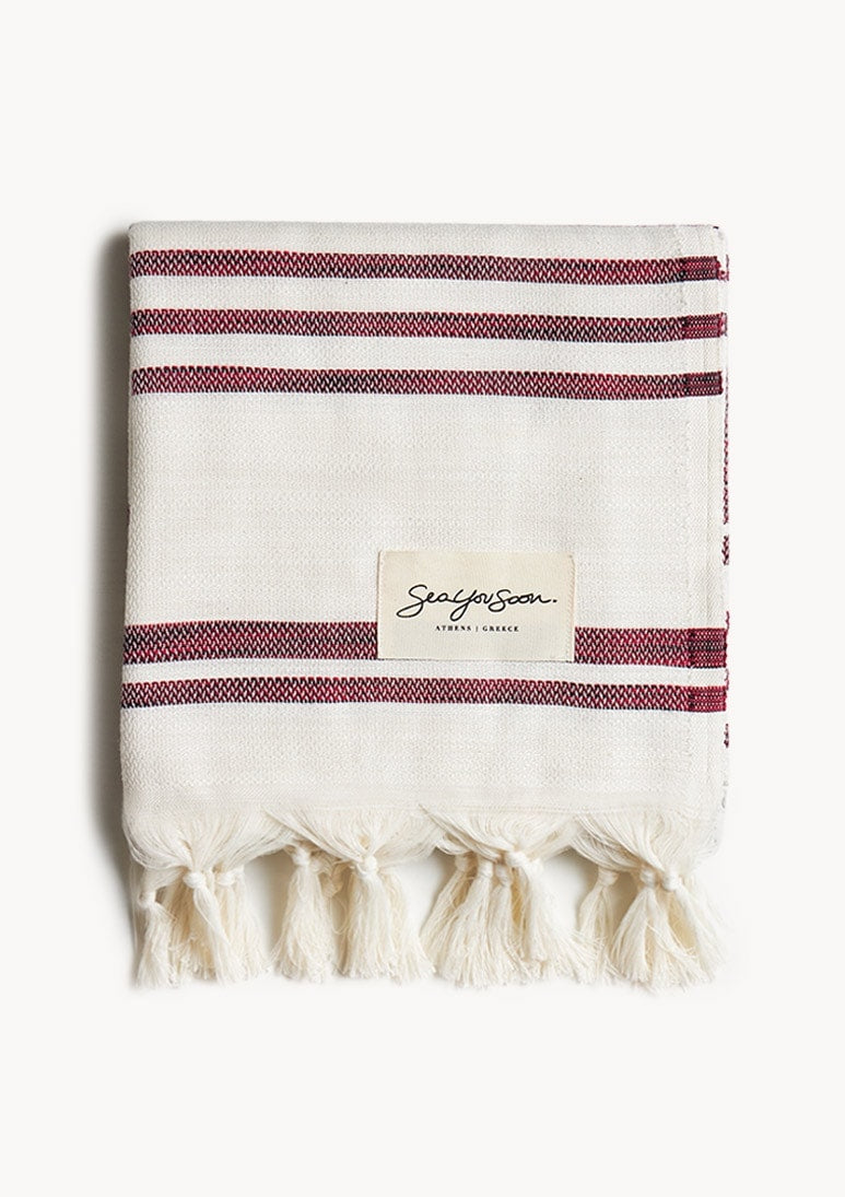 Salentina Tencel Towel – Cherry