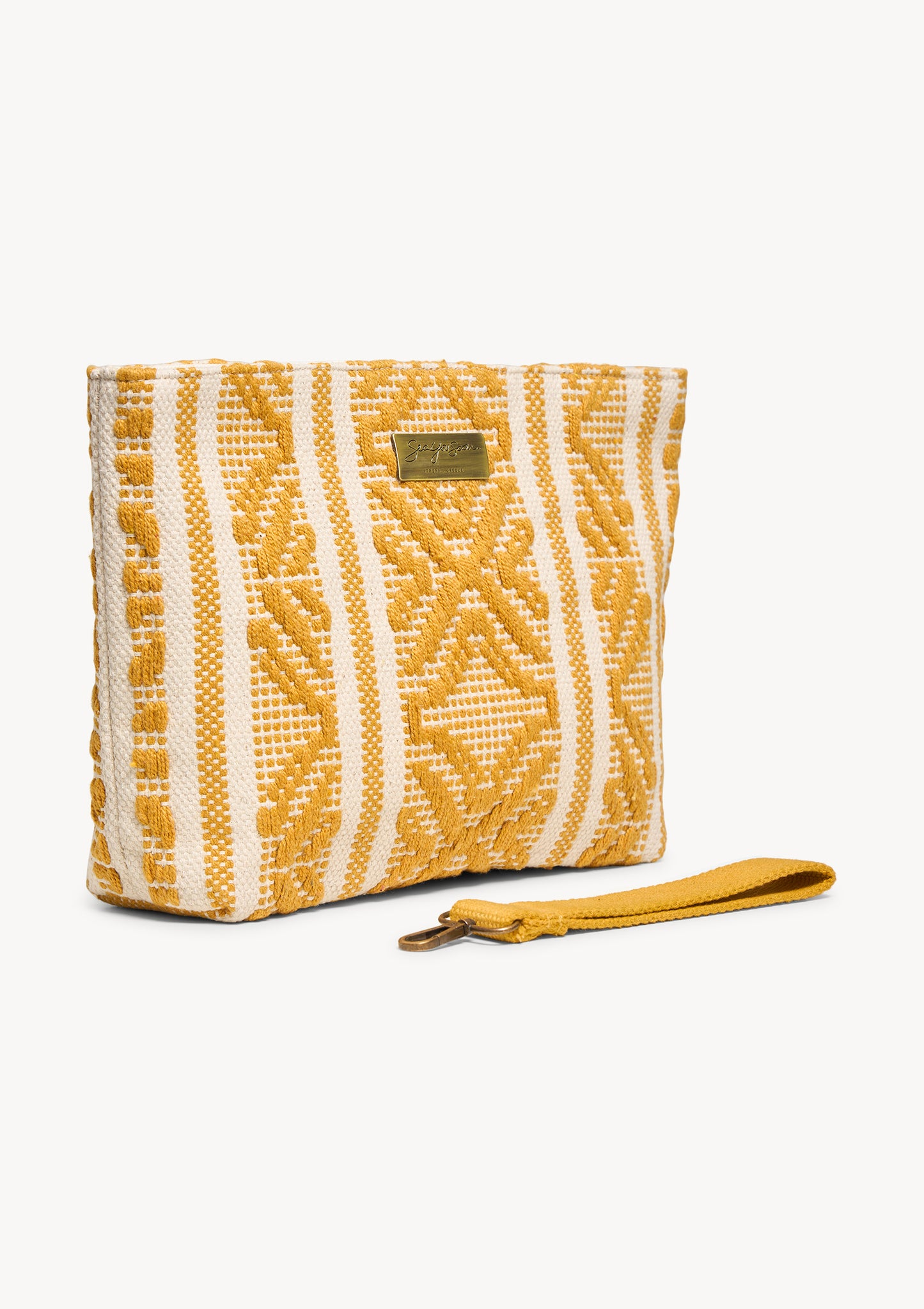 Sorrento Midi Clutch Mustard