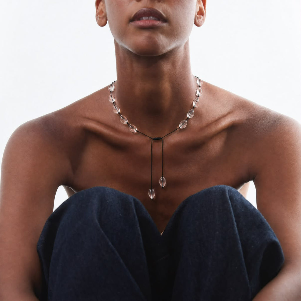 Melita Necklace - Black Cord