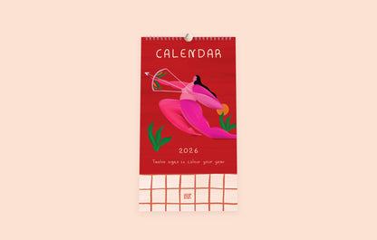 Illustrated Wall Calendar 2025