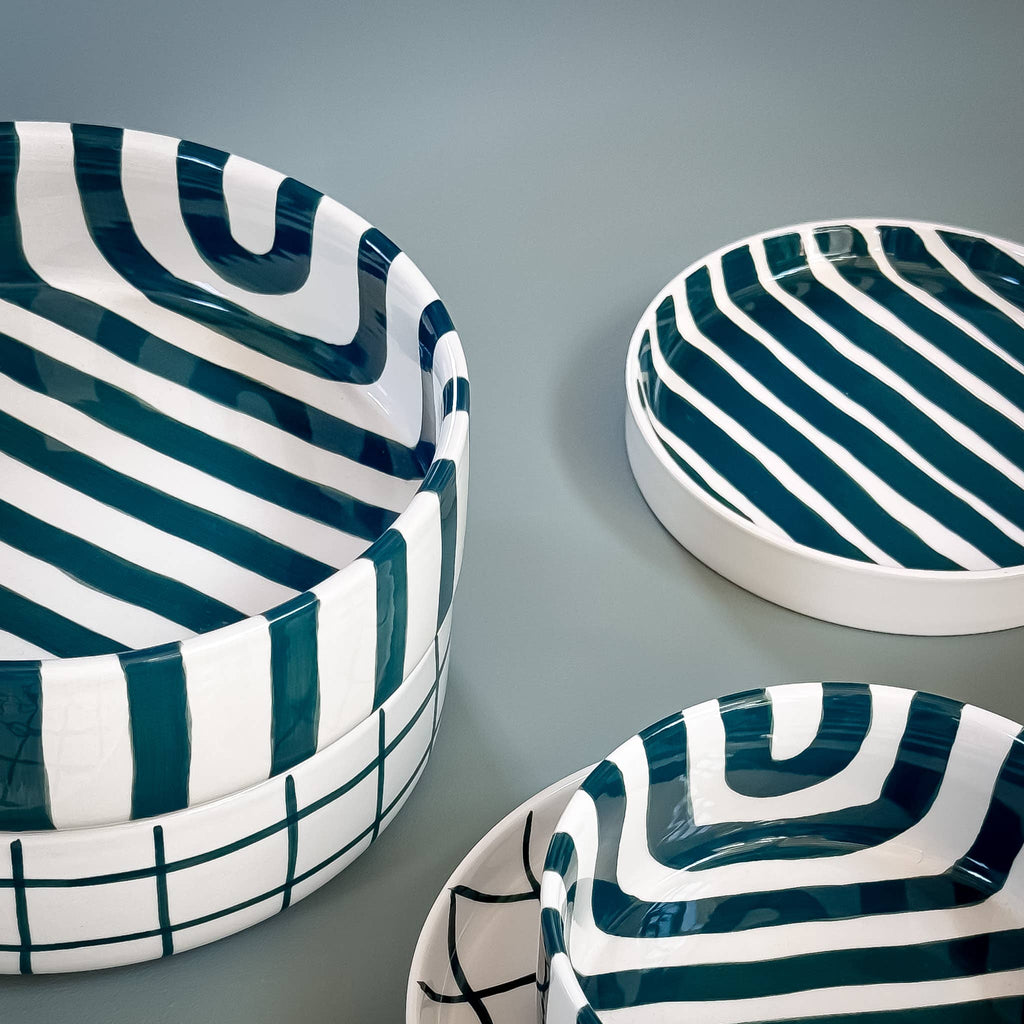 Bowl Stripes - gentle green