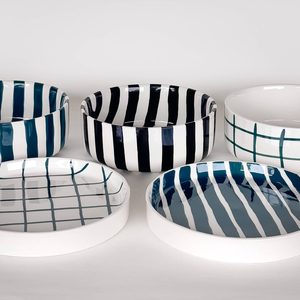 Bowl Stripes - volcano black
