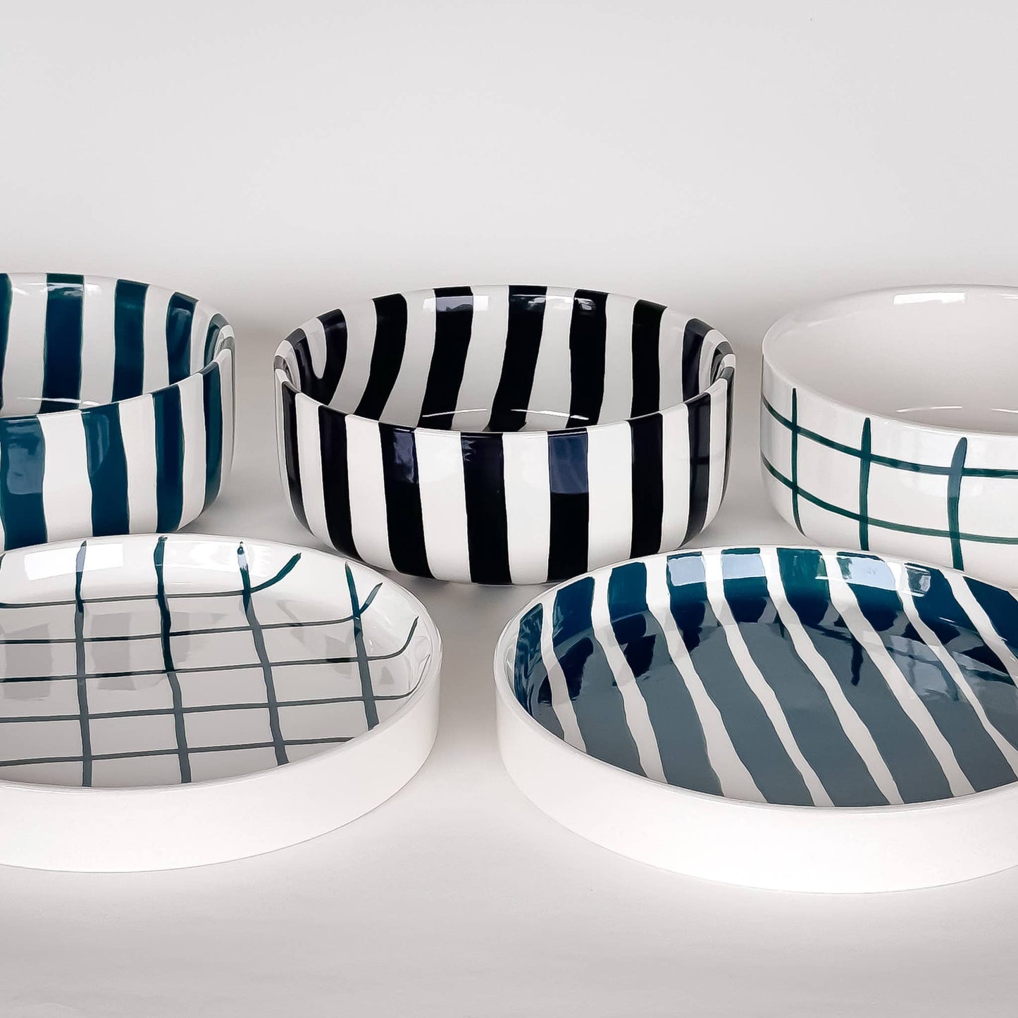 Bowl Stripes - volcano black