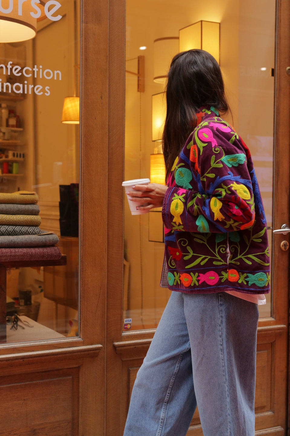 Embroidered Velvet “Garden” Jacket