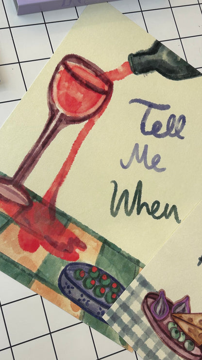 Tell Me When | Art Print