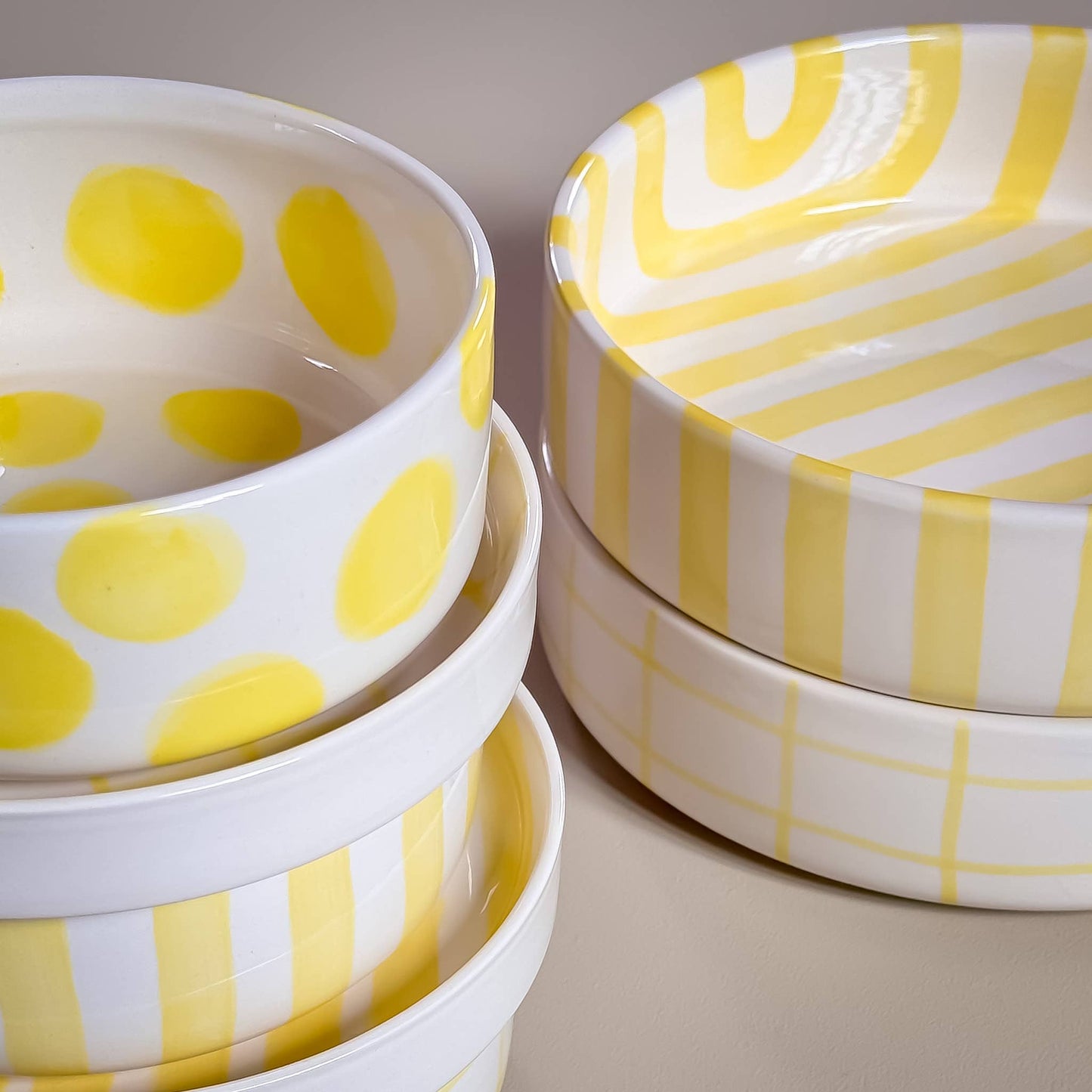Becher Stripes - beach yellow