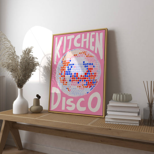 Kitchen Disco Print | A4 Size