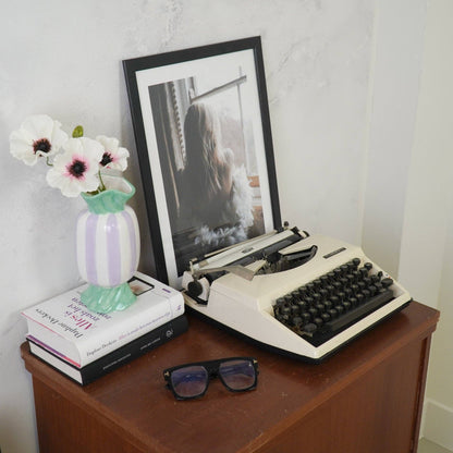 Vase -Flower Vase Toffee Candy  - Mint/Lilac - 9,5x9,5x21cm