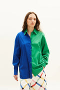 The Color-Block Shirt - Blue & Green