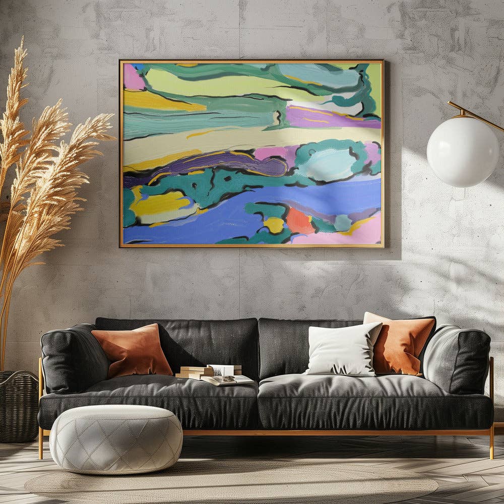 Abstract River Art Print