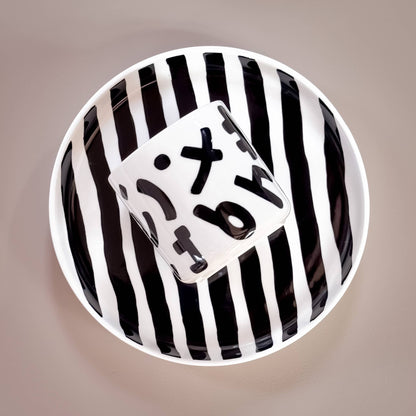 Becher Stripes - volcano black