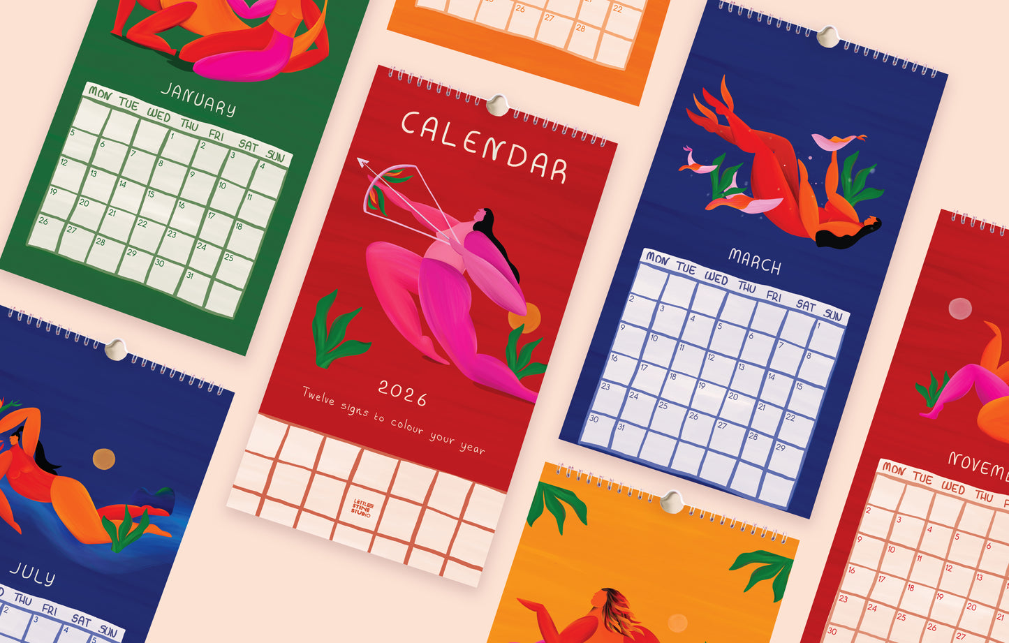 Illustrated Wall Calendar 2025