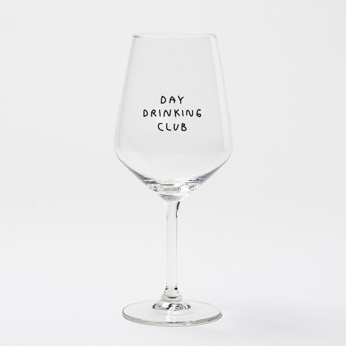 "Day Drinking Club" Wine Glass by Johanna Schwarzer × Selekkt