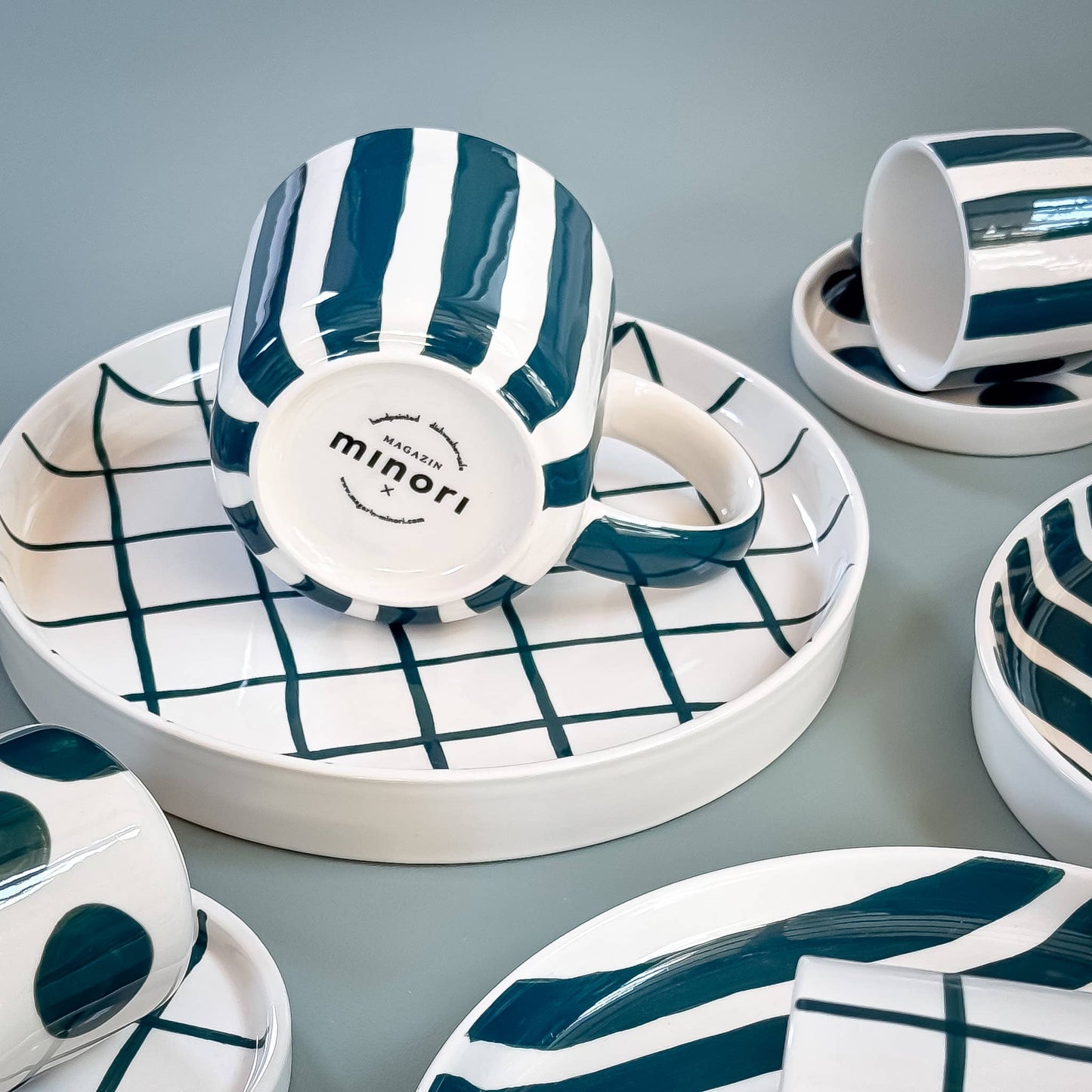 Stripes Mug - gentle green