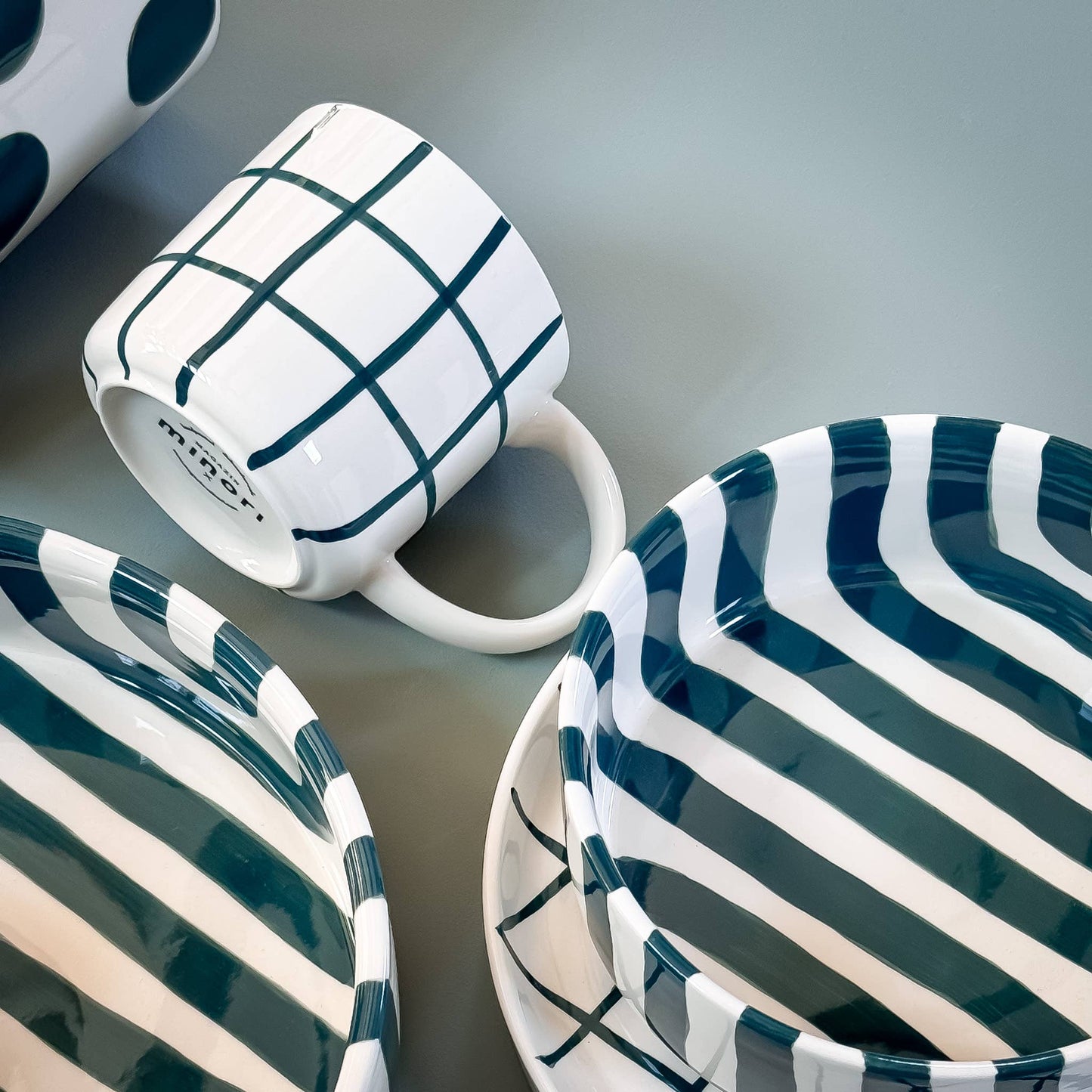 Bowl Stripes - gentle green