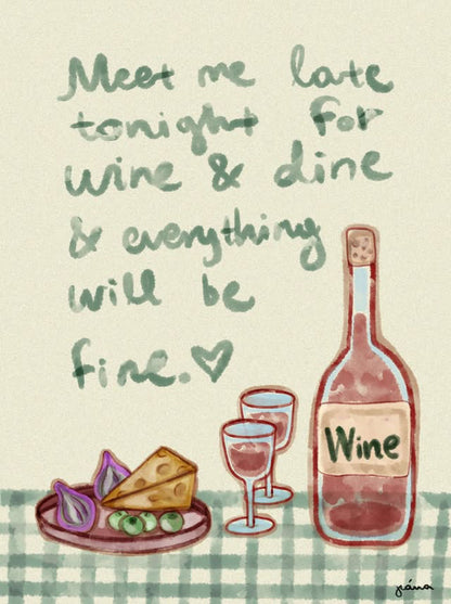Wine & Dine | Art Print