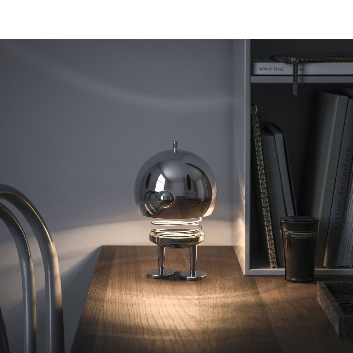 Hoptimist Επιτραπέζιο Φωτιστικό Led Abs Large Chrome - Dimmable