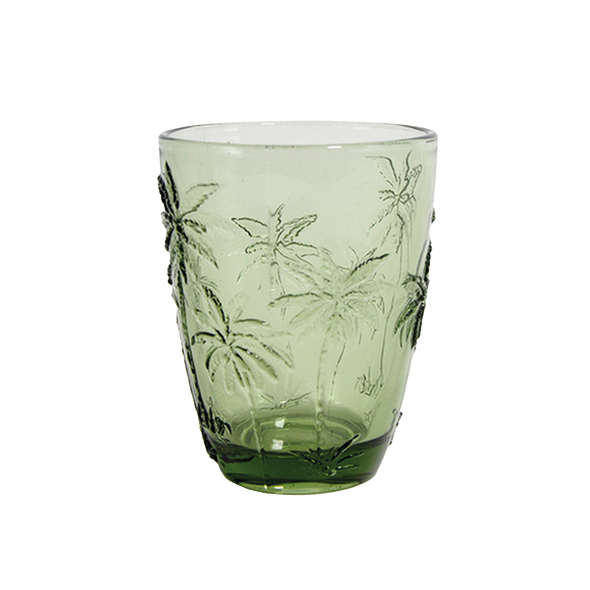 Mauricette Green Tumbler Glass