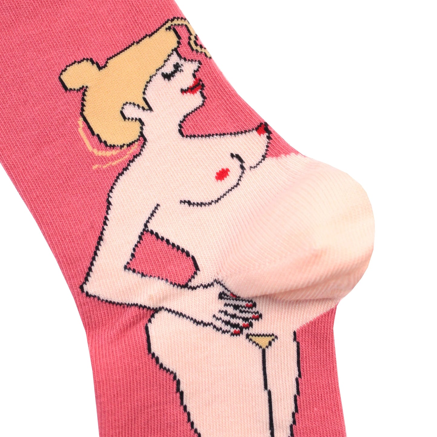 Pregnant Woman Socks - Blonde