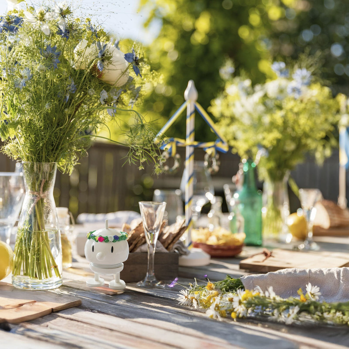 Hoptimist Bumble Midsommar Διακοσμητική Φιγούρα Abs Small White