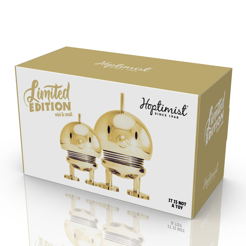 Hoptimist Bumble Ltd. Edition Διακοσμητικές Φιγούρες Abs Σετ 2 Τμχ Extra Small/Small Gold