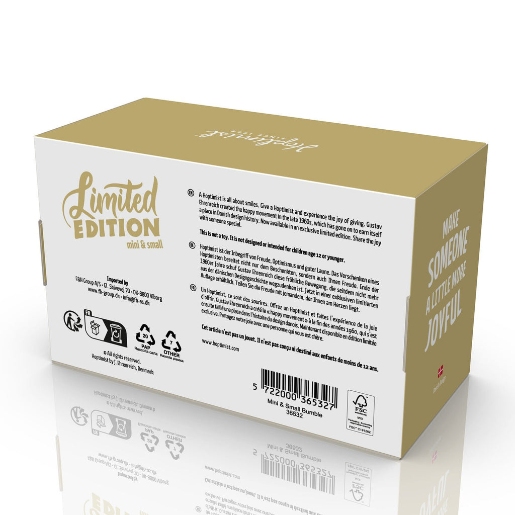 Hoptimist Bumble Ltd. Edition Διακοσμητικές Φιγούρες Abs Σετ 2 Τμχ Extra Small/Small Gold