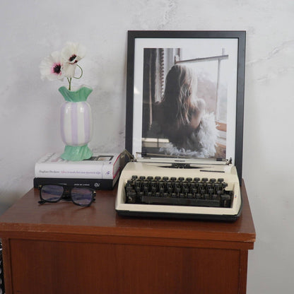 Vase -Flower Vase Toffee Candy  - Mint/Lilac - 9,5x9,5x21cm