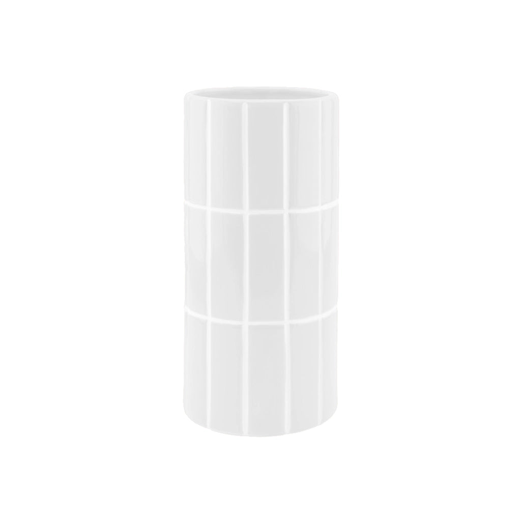 White Tiled Vase