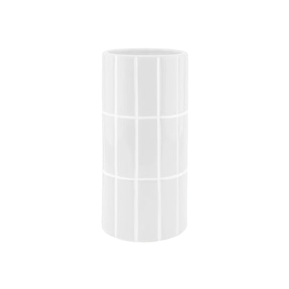 White Tiled Vase