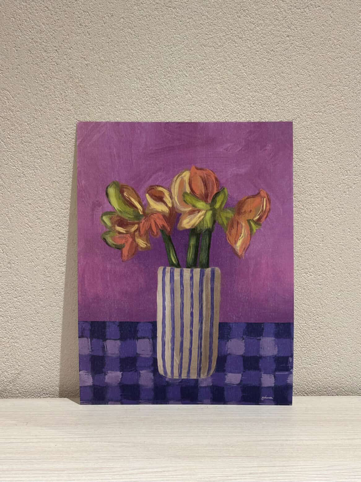 Striped Vase | Poster