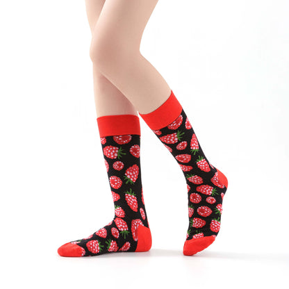 Raspberry red socks