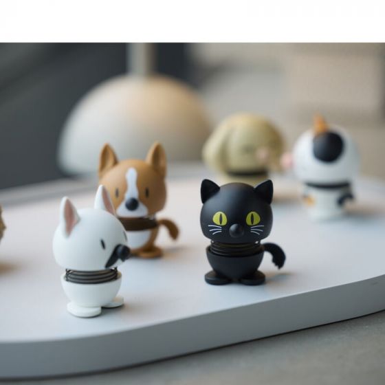 Hoptimist Cat Διακοσμητική Φιγούρα Abs Extra Small Black