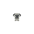 Hoptimist Pug Διακοσμητική Φιγούρα Abs Extra Small Grey