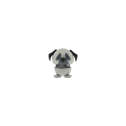 Hoptimist Pug Διακοσμητική Φιγούρα Abs Extra Small Grey