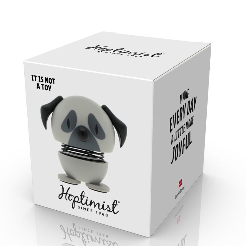Hoptimist Pug Διακοσμητική Φιγούρα Abs Extra Small Grey