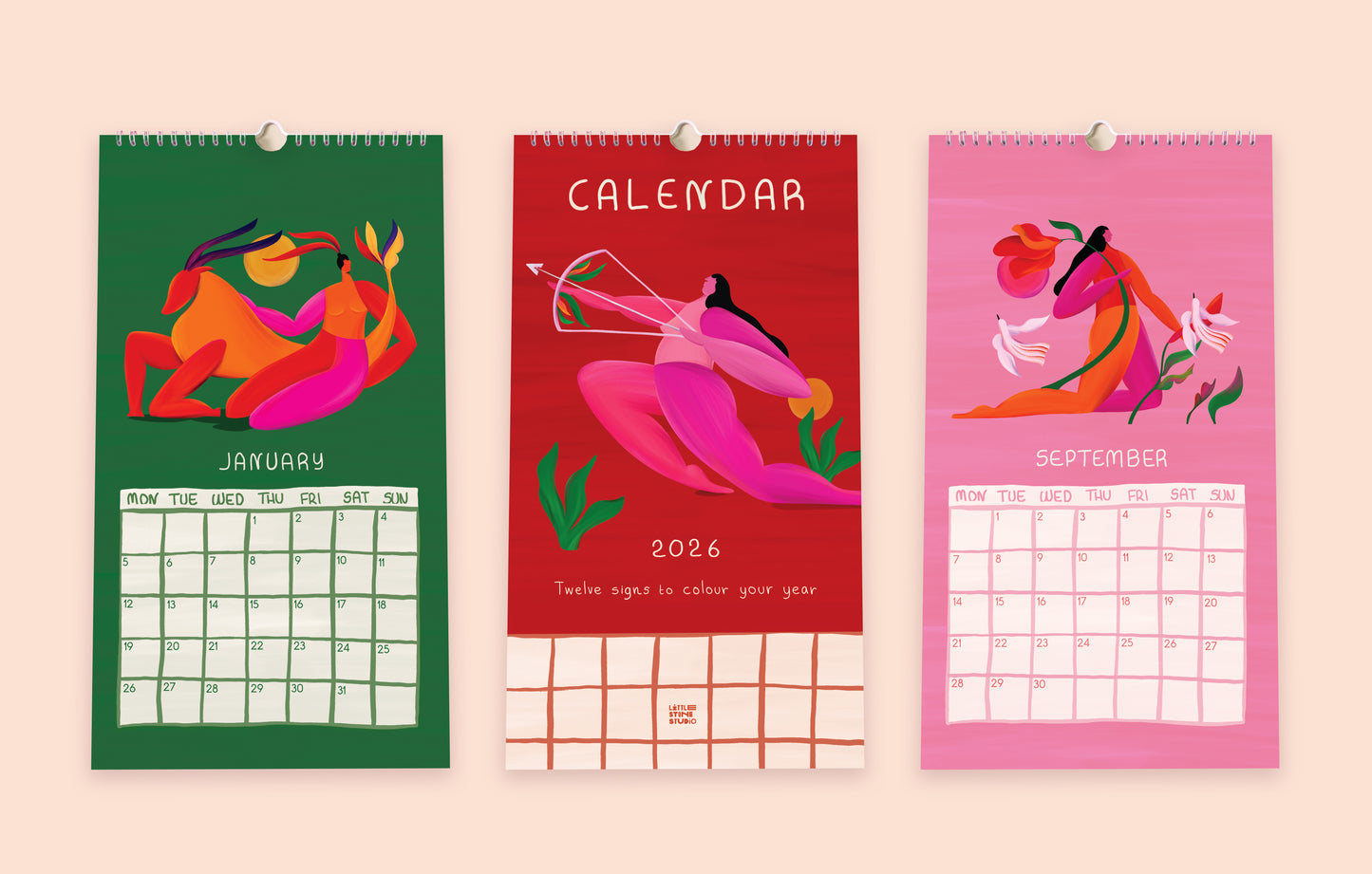 Illustrated Wall Calendar 2025