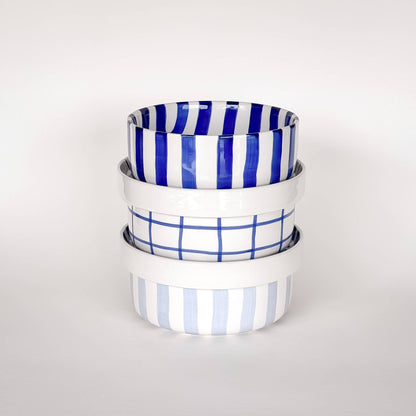 Bowl Stripes - sea blue