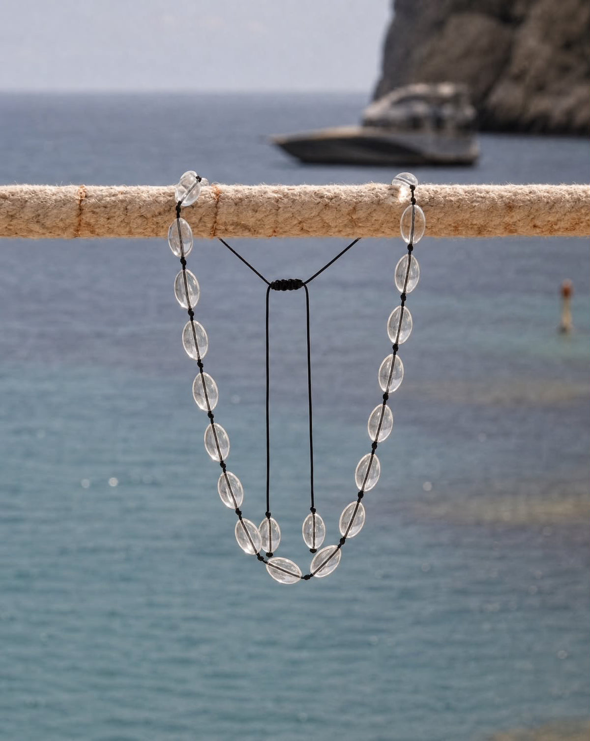 Melita Necklace - Black Cord