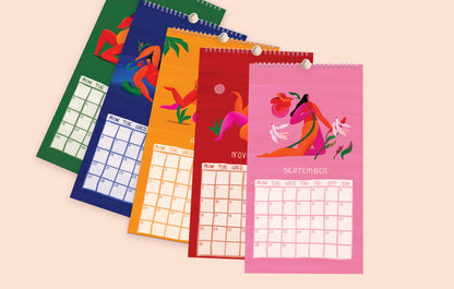 Illustrated Wall Calendar 2025