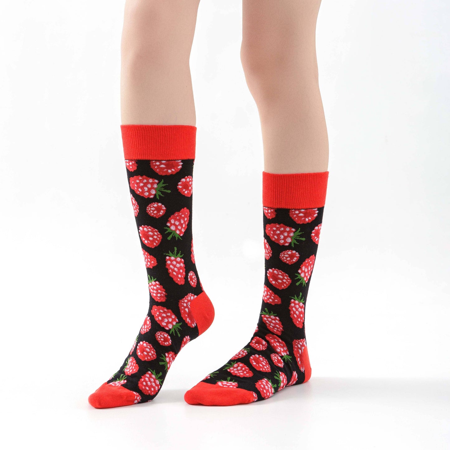 Raspberry red socks