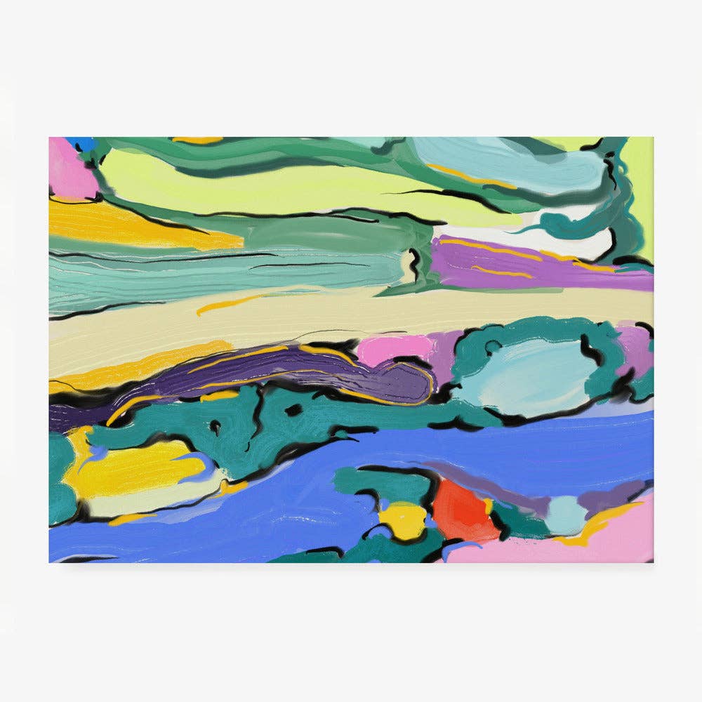 Abstract River Art Print