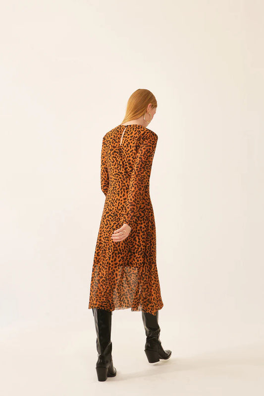 The Mesh Dress - Leopard